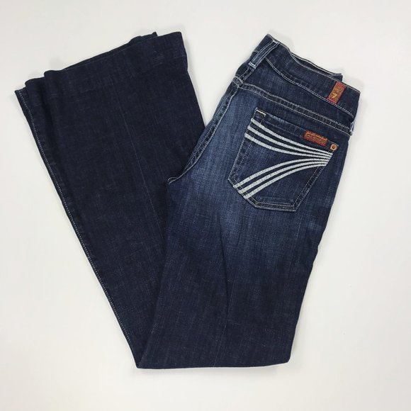 7 for all mankind dojo white stitch